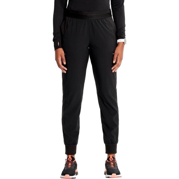 Women's Scrub Jogger Pants Polyester Spandex 4 Pockets Drawstring Medical - Picture 1 of 6